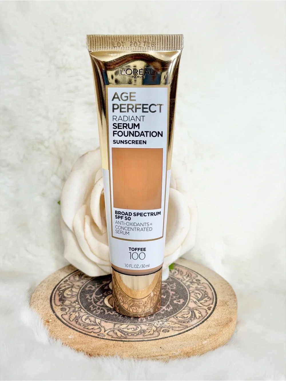 Age Perfect Radiant Serum Foundation  Sunscreen SPF 50 +antioxidants-Toffee 100